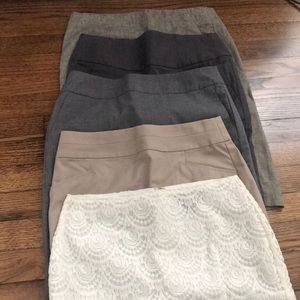 Lot of 5 Banana Republic Skirt. 00 Petite